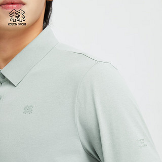 KOLON SPORT/可隆SECO空气POLO 男子户外休闲速干吸湿运动抗菌短袖 LHPT4MT599-MO 苔藓绿 3XL