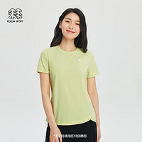 KOLON SPORT/可隆SECO空气T恤 女子运动速干抗菌防晒圆领短袖 LKRT4MT534-YE 黄色 L