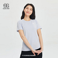 KOLON SPORT/可隆SECO空气T恤 女子运动速干抗菌防晒圆领短袖 LKRT4MT534-LB 浅蓝色 S