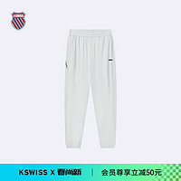 盖世威（K·SWISS）男裤 24春季 休闲简约针织长款运动裤 1010001 413淡灰蓝 L