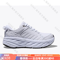 HOKA ONE ONE男鞋运动鞋Bondi SR公路跑鞋缓冲防水皮革1110520 WHITE/WHITE 14