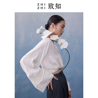 ZHIZHI 致知 女士长袖衬衫 ZZ22SC8039 雅白色 S