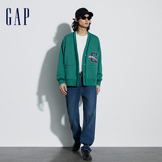 Gap 盖璞 男女装秋冬LOGO碳素软磨抓绒卫衣461135运动休闲外套