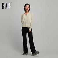 Gap 盖璞 女装早春修身高腰喇叭裤牛仔裤摩登长裤426550