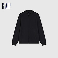 Gap 盖璞 男女同款2024春季新款基础款针织拉链卫衣情侣夹克外套889284