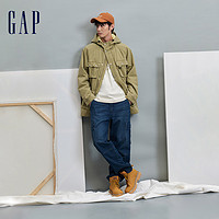 Gap 盖璞 男装冬季新款LOGO工装风多口袋连帽外套加厚保暖夹克836565