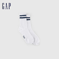 Gap 盖璞 男装秋季LOGO针织中筒袜透气吸汗及踝袜837328