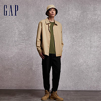 Gap 盖璞 男装春秋休闲古巴领长款夹克时尚城市机能风高级外套770068