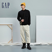 Gap 盖璞 男装冬季新款纯棉宽松半高领时尚百搭卫衣纯色休闲上衣837405