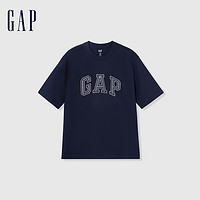 Gap 盖璞 男女装2024夏季新款纯棉字母logo圆领短袖T恤百搭上衣892185