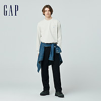 Gap 盖璞 男女装2024春季新款简约纯棉圆领长袖卫衣情侣套头上衣876996