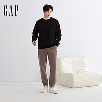 Gap 盖璞 男装冬季新款纯色空气三明治宽松保暖卫衣休闲运动上衣841306