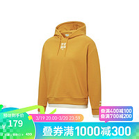 PUMA 彪马 官方 女子春秋宽松印花连帽休闲卫衣 LAYERED 536091 石黄色-80 S(155/80A)