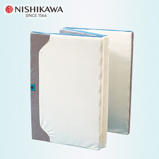 西川（NISHIKAWA）WAVE床垫可折叠可水洗榻榻米家用释压支撑腰部床垫子 120cm*200*6cm