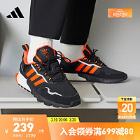 adidas 阿迪达斯 轻运动ZX 1K BOOST-SEASONALITY男女休闲运动鞋 黑/橙色 37(230mm)