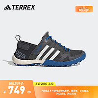 adidas 阿迪达斯 DAROGA户外漂流涉水溯溪鞋男女阿迪达斯官方TERREX HP8637 深灰色/白色/蓝色 42