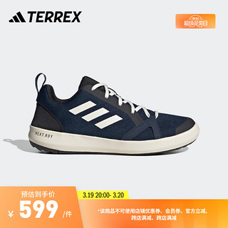 adidas 阿迪达斯 BOAT H.RDY户外漂流涉水溯溪鞋男子阿迪达斯TERREX HP8640 藏青蓝/白色/黑色 44