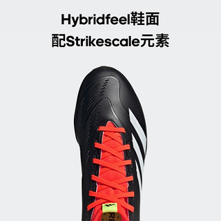 adidas PREDATOR LEAGUE SOCK硬人造草坪足球运动鞋男女阿迪达斯 黑色/白色/橙色 46(285mm)