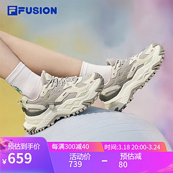 FILA FUSION 斐乐官方潮牌女子BIANCO运动休闲跑步老爹鞋女鞋厚底增高