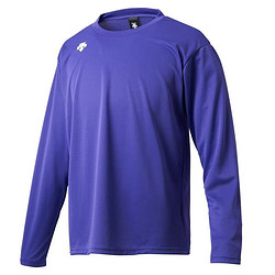 DESCENTE 迪桑特 男女圆领长袖套头衫卫衣T恤 DMC-5801LB 男装运动服休闲 紫色(PPL) XA