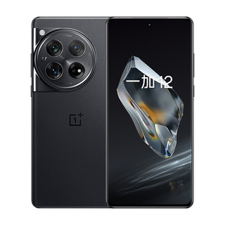 一加 12 哈苏全焦段超光影影像 岩黑 12GB+256GB 5G手机+两年屏碎保套装