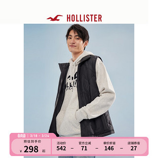 HOLLISTER经典人造绵羊毛皮内衬保暖工装夹克马甲背心男 355984-1 黑色 XS (170/84A)