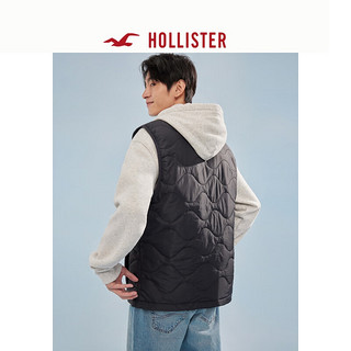 HOLLISTER经典人造绵羊毛皮内衬保暖工装夹克马甲背心男 355984-1 