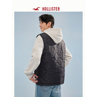 HOLLISTER经典人造绵羊毛皮内衬保暖工装夹克马甲背心男 355984-1 黑色 XL (180/116A)