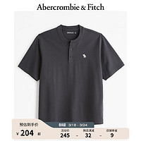 Abercrombie & Fitch 24春夏新款小麋鹿亨利式T恤358178-1