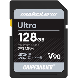 CHIPFANCIER A7C II2 A7CR V90 UHS-II SD存储卡 单反相机内存卡 V90 SD 128GB