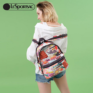 LeSportsac 乐播诗女背包百搭双肩包时尚背包旅行包书包 黄金时代