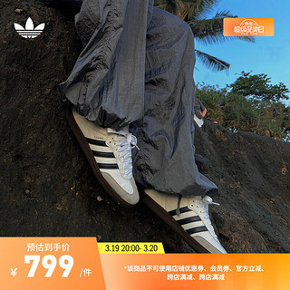 adidas 阿迪达斯 官网 adidas 三叶草 SAMBA OG 男女秋季经典运动鞋B75806 白/一号黑/铬灰/蓝色 36(220mm)