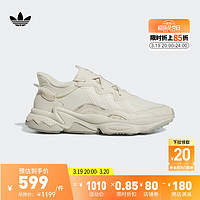 adidas 阿迪达斯 OZWEEGO经典运动鞋复古老爹鞋男女阿迪达斯官方三叶草 白/米色 36(220mm)