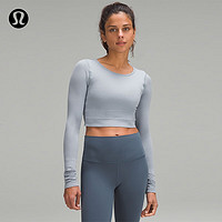 lululemon 丨Ebb to Street 女士运动长袖 T 恤  LW3DZNS 牛仔蓝 4