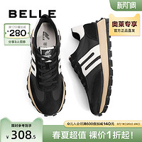 BeLLE 百丽 时尚撞色休闲鞋男2022秋新商场同款慢跑运动鞋老爹鞋D5Q02CM2