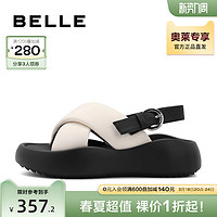 BeLLE 百丽 运动凉鞋女夏季新款女鞋商场鞋子厚底沙滩凉鞋Z8V1DBL3预