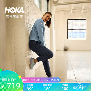 HOKA ONE ONE 女款春夏卡瓦纳公路跑步鞋KAWANA减震平衡回弹百搭舒适 云雾灰/冰流蓝 37