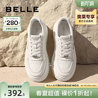 BeLLE 百丽 厚底小白鞋女款秋季新款熊猫女鞋百搭休闲鞋子B1545CM3