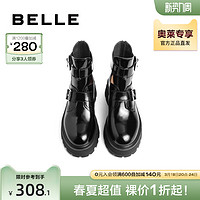 BeLLE 百丽 靴子女款冬季时装靴新款同款罗马厚度短靴3IP45DD2