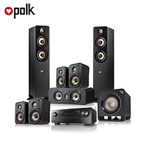 polk 普乐之声 ES50+X1600 音响 音箱 家庭影院 天龙功放机 7.1家用电视音响 发烧hifi音响 落地书架音箱 低音炮