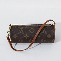 LOUIS VUITTON 中古95新Lv/路易登威老花巴比龙手提/圆筒包/植鞣革更新