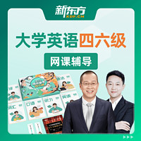 新东方大学英语四级六级网课 2024四六级考级直录播视频课程培训