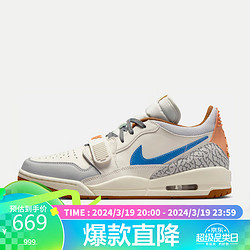 NIKE 耐克 男子篮球鞋AIR JORDAN LEGACY 运动鞋HF0746-041 白色 41 码