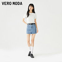 VERO MODA T恤新款夏季辣妹白色短款短袖显瘦上衣