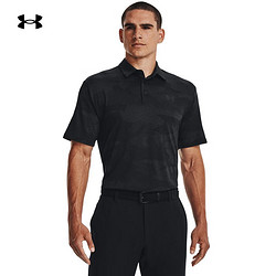 UNDER ARMOUR 安德玛 UNDERARMOUR）秋冬Playoff 2.0男子提花高尔夫运动Polo衫1373694 黑色002 M