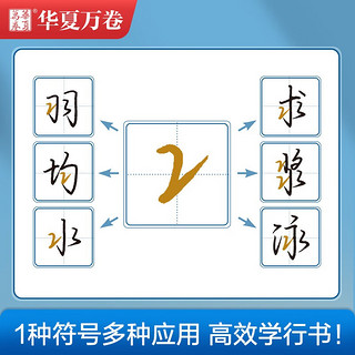 华夏万卷临摹字帖 志飞习字硬笔书法入门教程行书字帖初学者临摹钢笔字帖高效练字 行书秘籍