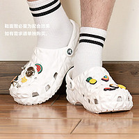 卡骆驰（crocs）男鞋女鞋洞洞鞋 经典榴莲Clog舒适透气休闲鞋 209563-100 M8W10 209563-100/白色 M8W10/41-42码