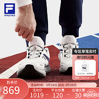 FILA 斐乐 官方男鞋BOA ENERGY 2路跑鞋2024春季新款跃动 2跑步鞋 白中白-BL 43