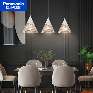 Panasonic 松下 餐厅吊灯现代简约雕花镂空田园风吧台创意饭厅单头三头餐吊灯