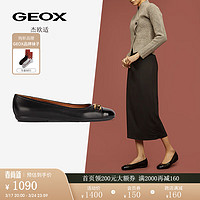GEOX 杰欧适 女鞋2024年早春一脚蹬舒适纯色时尚芭蕾舞鞋D457NA 黑色C9999 35
